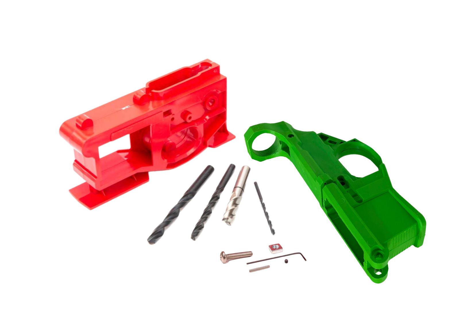 P80 G150 AR-15 80% Receiver Kit – Zombie Green - polymer 80