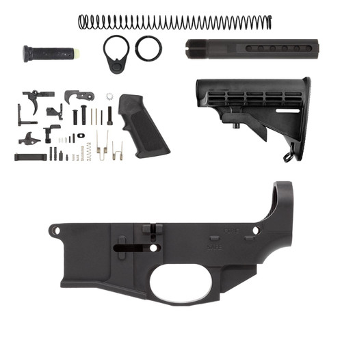 Premium Fire/Safe Marked Billet 80% Lower Assembly - polymer 80